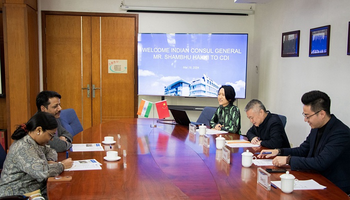 Consul General of India to Guangzhou Mr. Shambhu Hakki Visited CDI 0319